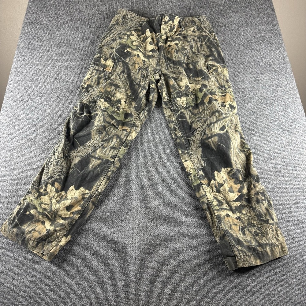 VINTAGE Rattlers Pants Mens 38x32 Green Camo Hunting Adjustable Waist USA